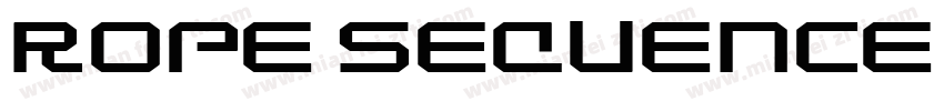 Rope Sequence Numbe字体转换